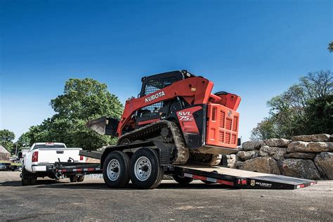 top view of skid steer trailer|low ground skid steer trailers.